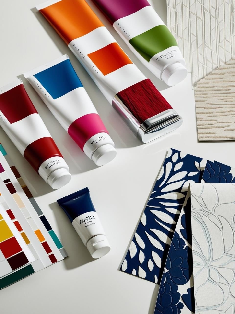 Moderne Farben zum Streichen, Tapeten